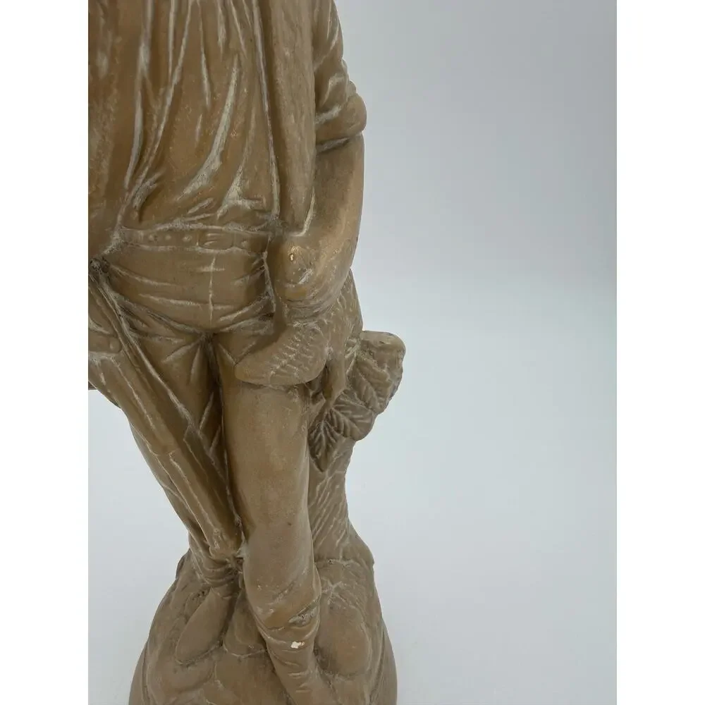 1950's Chalkware Hunter Statue